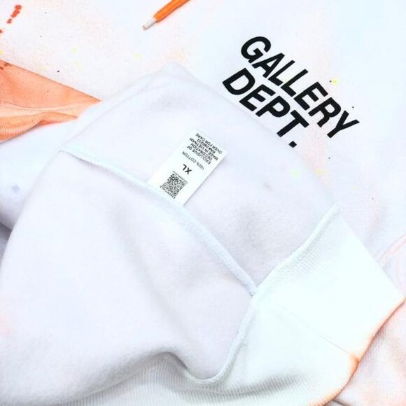 Gallery Dept Printed Pullover Hoodie Orange - Picture 6 of 6